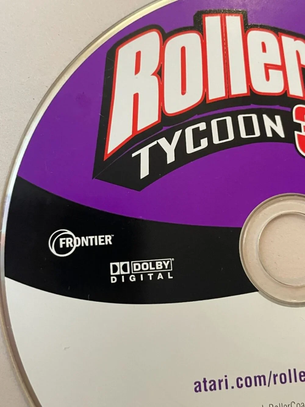 Roller Coaster Tycoon 3 PC CD-ROM Atari Video Game Disk Only Untested AS-IS‎
